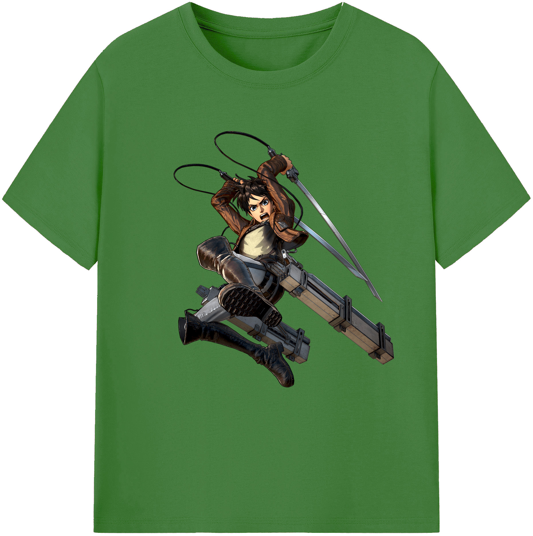 （画像用） 進撃の巨人 エレン･イェーガー Attack on Titan Eren Jäger レディースカジュアルプリントTシャツ（綿100％）
